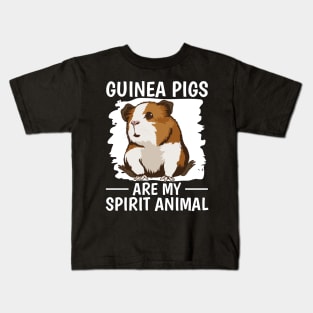 Guinea Pigs Are My Spirit Animal Kids T-Shirt